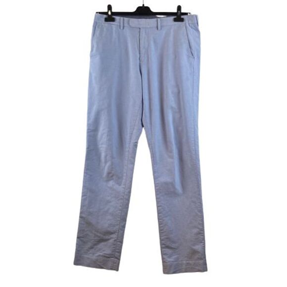 J.CREW Other - J. Crew Pants Men’s 34X34 Flat Front Blue Cotton BOWERY Chino Trouser